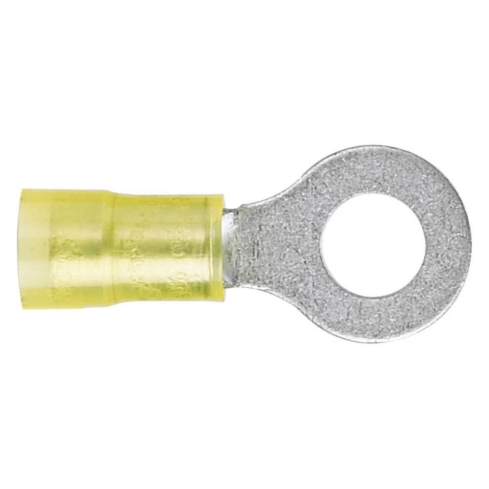 PANDUIT PN10-8R-L Ring Terminal,Yellow,12 AWG,10 AWG,PK50 39AZ59 - Image 1 of 1