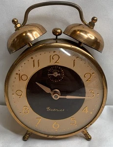 Lux Gabriel Vintage Raro Cobre Exterior Negro Rosa Cara Reloj Despertador Piezas Reparación - Imagen 1 de 11