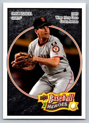2008 Upper Deck Baseball Heroes #151 Omar Vizquel San Francisco Giants - Image 1 of 2