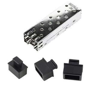 100 Stück SFP Schutzhülle SFP Faser Modul Abdeckungen Staubkappe Käfig SFP Staubstecker - Bild 1 von 8