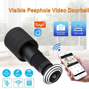 Tuya Guckloch Wifi Kamera Bewegungserkennung TüRspion Video-Eye Guckl 1080P FHD& - Picture 1 of 17