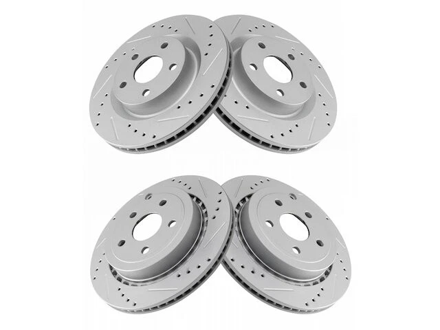 Front and Rear Brake Rotor Set For 2008-2009 Pontiac G8 GT WK169SM Foto 1 de 1