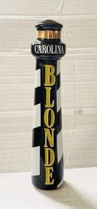 Brand New Handmade Chrislan Ceramics Carolina Blonde Lighthouse Beer Tap Handle - Picture 1 of 3