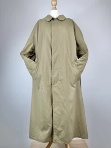Giorgio Armani Men’s Vintage Tan Long Trench Coat with Belt Made In Italy 2XL - Picture 1 of 24