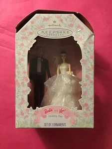 Hallmark Ornament 1997 Barbie Ken Wedding Day 2er Set Braut Vintage Cake Topper - Bild 1 von 1