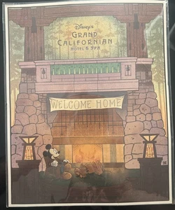 NEW Disney Bret Iwan Grand Californian Print 8”x10” Welcome Home - Picture 1 of 2