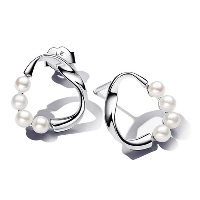 PANDORA Orecchini Donna Con Perle Di Acqua Dolce In Argento 293276C01 - Immagine 1 di 3