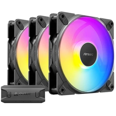 Tranquil 120mm ARGB PWM Case Fans 3 Pack 2000RPM 64.02CFM | Heavy Duty - Image 1 of 4