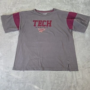 Old Varsity Virginia Tech Hokies Shirt Mens Large Gray College School Casual - Picture 1 of 7