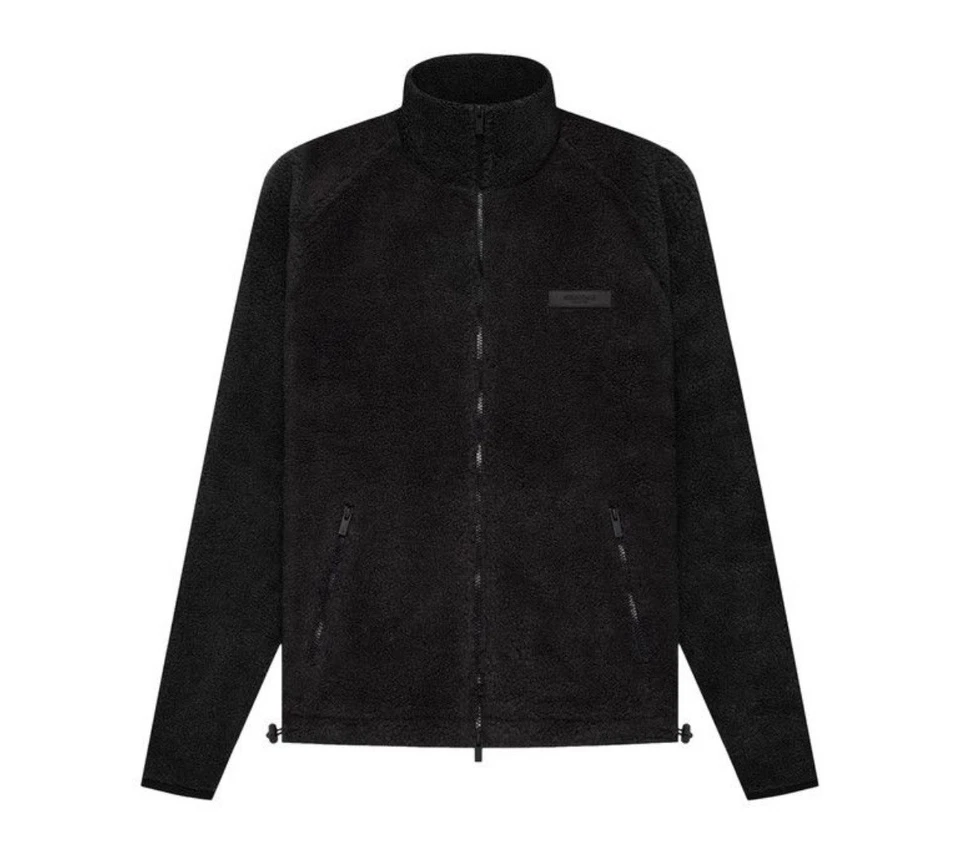 Fear of God Essentials Polar Fleece Full Zip Jacket Iron Size M - Image 1 of 1