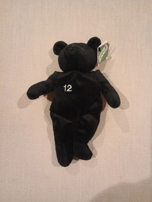 1999 ROGER CLEMENS # 12 SALVINO’S BAMMERS MLB BEANIE BEAR 9" w TAG - Image 1 of 2