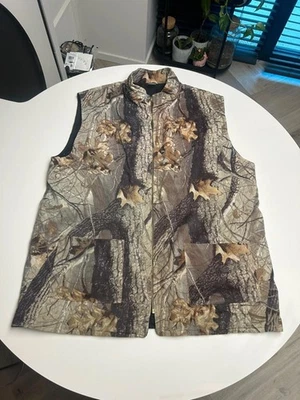 Vintage Real Tree Hardwoods Camo Utility Gilet Hunting Hiking - Image 1 of 4