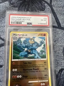 Pokemon Stormfront "Machamp"  20/100  Reverse Holo  PSA 6 - Picture 1 of 2