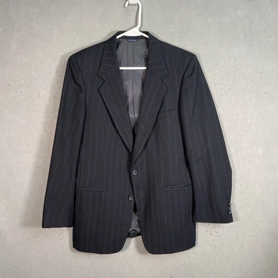 Givenchy Monsieur Sport Coat Mens BlueWool Pinstripe Jacket Blazer Vintage - Image 1 of 4