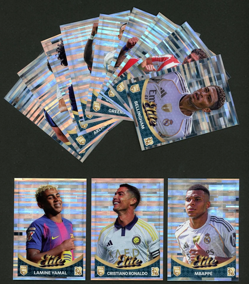 2026 Panini FIFA 365 Stickers ELITE #513-#524 All 12 RONALDO YAMAL ++ - Bild 1 von 1