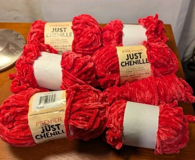 Lot Of 6-1/2 Skein Premier Just Chenille Yarn "Hibiscus" #2017-15 Lot #534 - Image 1 of 4
