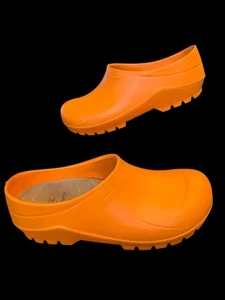 GARDENHEIR CLOGS WOMENS 7 EU 41 MADE IN ITALY CORK INNER SOLE EXCELLENT - Picture 1 of 14