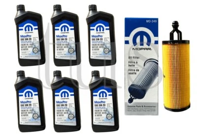 正品 Mopar 发动机换油套件适用于 2018 RAM Promaster 3.6L 发动机机油 5w20 — 第 1/3 张图片