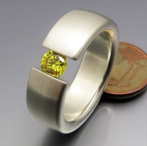 DISEÑO MADURO - ANILLO TENSOR ATEMPORAL COLOR - CLÁSICO - DE ORFEBRERÍA PROPIA - Imagen 1 de 10