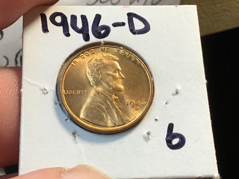 1946-D BU PENNY LINCOLN WHEAT CENT (Higher Grade), 1 coin Cover