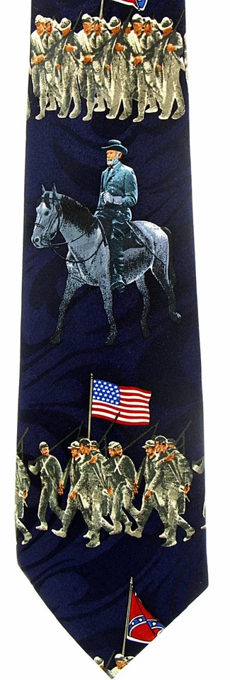 Corbata azul de la historia de la Unión de soldados confederados escenas de la Guerra Civil para hombre  Foto 1 de 1