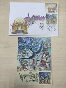FDC plus maxicard Shchedryk 100 years "Carol of the Bells"  Ukraine 2022 - Picture 1 of 9