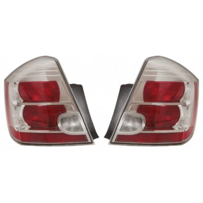 Пара задних фонарей для Nissan Sentra 2010 2011 2012 годов выпуска водитель и пассажир с лампочками CAPA - Изображение 1 из 3