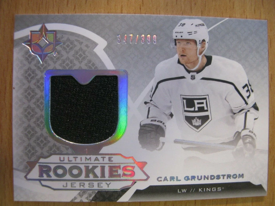 2019-20 Ultimate Collection Jersey Carl Grundstrom Los Angeles Kings 347/399 - Image 1 of 1