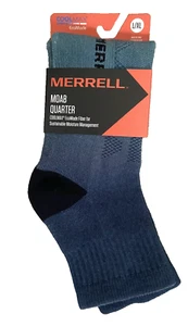 Merrell 360 Print Gradient Moab Socks Quarter Crew COOLMAX L XL Size 12.5 - 15 - Picture 1 of 6
