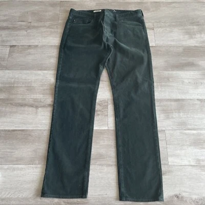Pantalones AG Adriano Goldschmied Pana Para Hombres The Matchbox Ajustados Rectos Verdes 38 Foto 1 de 4