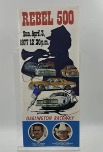 Vintage 1977 Rebel 500 Darlington Raceway Yarborough Nascar STP Ticket Brochure - Picture 1 of 6