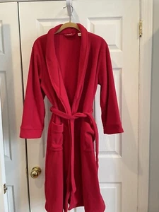 L.L. Bean Unisex Kids Fleece Robe Red Size L 14-16 - Picture 1 of 3