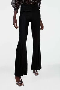 *** Zara *** Woman Black Pleated Pants BNWT S Size - Imagen 1 de 3