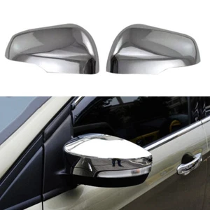 Par de tapas de tapa de espejo retrovisor lateral cromadas para Ford Escape Kuga 2013-2019 - Imagen 1 de 9