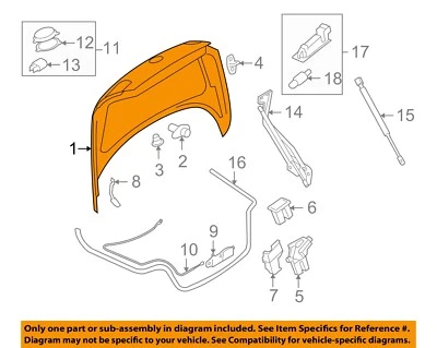 Used Deck Lid fits: 2007 Volkswagen Eos w/o spoiler Grade A - Изображение 1 из 3
