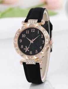 Watch For Ladies Women Girls Fashion Leather Strap Wristwatch Gift - Picture 1 of 3