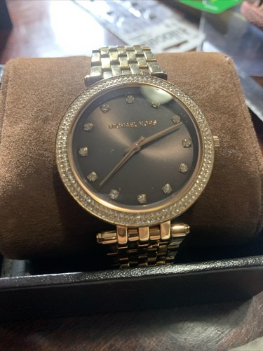 Michael Kors MK 3217 Orologio Donna Cristallo Quarzo Tono Oro Rosa