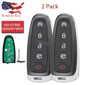 2 para 2013 2014 2015 2016 2017 2018 2019 Ford Escape Smart Prox mando a distancia llavero - Imagen 1 de 6