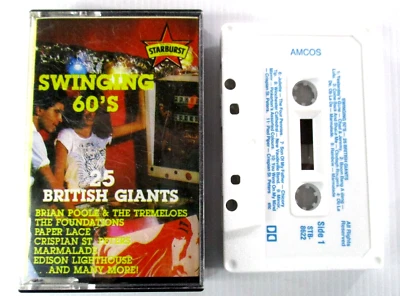 Swinging 60s 25 British Giants Cassette Tape 1985 Hughes Leisure Group Australia - Image 1 of 4