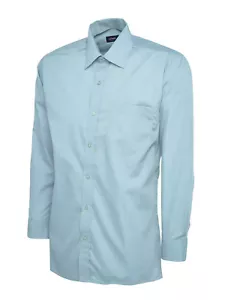 Mens Long Sleeve Classic Formal Shirt Size 14.5 to 19.5 - WORK OFFICE BUSINESS - Picture 1 of 7