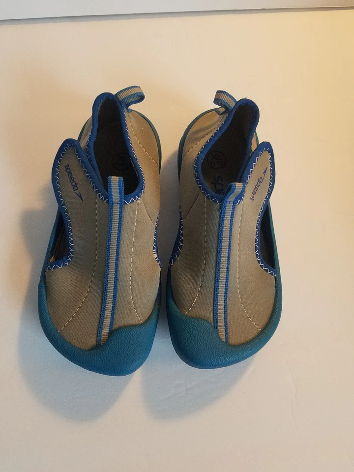 Speedo Niños Zapatos de Agua Talla XL 11/12 Gris Azul Playa Vacaciones Natación Activo D Foto 1 de 4