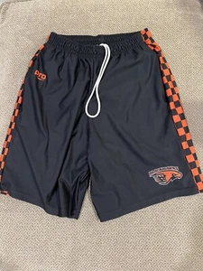 Mens Pro Orange Blackhawks Team Lacrosse Shorts Medium - Picture 1 of 1