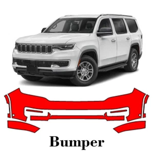 Front bumper PreCut PPF Paint Protection Film For Jeep Wagoneer 2022-2025 - Picture 1 of 7