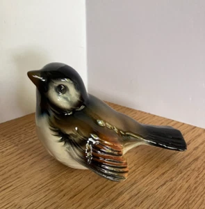 Vintage Goebel Porcelain Sparrow Chickadee Bird Figurine CV72 West Germany - Picture 1 of 15