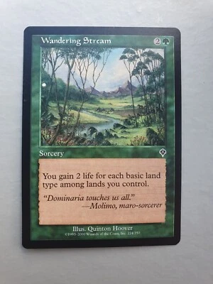 Wandering Stream , MTG Invasion (2000). Common Green Sorcery NM - Image 1 of 2