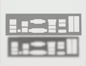 Msi Z87-G45 Gaming I/O Shield, 3D gedruckt, Farbe Schwarz/Weiß, IO Backplate - Bild 1 von 6