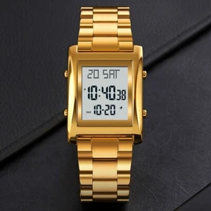 Orologi Digitali Uomo Casual Ragazzo Sport Watch Sveglia Acciaio Inox Cronometro - Foto 1 di 16