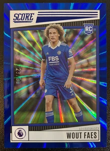 22/23 Panini Score Premier League Wout Faes Blue Laser /60 Leicester City #107 - Picture 1 of 2