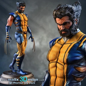 Stampato in 3D - Resina - Wolverine - XMan - Malix3Design - scala 1/10 - Foto 1 di 8