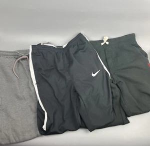Set Of Boys Pants Nike Boys Sweats Large,Athletic Sweatpants Large,Polo Sweats M - Picture 1 of 7